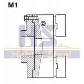 Sklíčidlo s mek. děl. čelistí IUM 243806, 160/3-MM1, 163310 - se zákl. čel. SM a nást. mek. NC