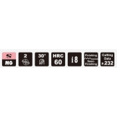 TK stopková fréza kopírovací s prodlouženou upínací částí SBLSX0256, 6x5 mm, R1,25