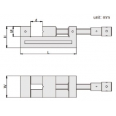 ACCUD 652-127-52 precizní metrologický svěrák 0-127mm
