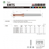 TK závitovací fréza EMTS03P050 - M3x0,5