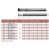 Karbidový držák frézovacích VBD CMT-C12, S17 D10/10x40/150 mm typ CRC1012M-H19