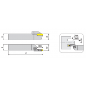 Zapichovací nůž čelní - levý 3mm, AAKT-K-L-3232-pr. 140-450mm-3-T17
