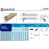 Zapichovací nůž čelní AKKO typ L, ALKT-ZCC2-L-2525-(72-110)-4-T14