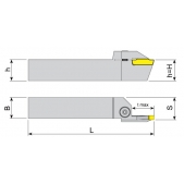 Zapichovací nůž čelní - levý 5mm, AAKT-K-L-2525-pr. 70-110mm-5-T25