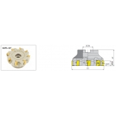 Fréza nástrčná čelní 90° AFM90-AN1607-D063-A22-Z06-H