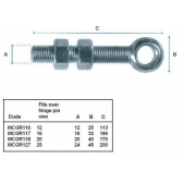 MetalCraft MCGR116 nastavitelný závěs 12mm