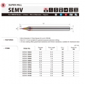 TK stopková fréza standardní MICRO, SEMV0084, 0,8x1,6 mm