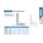 ACCUD 841-006-10 90° plochý úhelník 150x100mm ( DIN875 třída 0 )