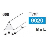 Brousící a obtahovací pilník trojúhelníkový BRUSIVO 430641 /66851 1326.8015/ - T9020 - 13x150 mm