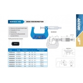 ACCUD 342-006-02 mikrometr 125-150mm s talířkovými měřicími plochami a aretací (0.01mm)