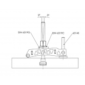 Upínací rameno lehké AMF 377044, vel.33mm