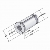 Redukční pouzdro pro hydroupínače 20/10mm neutěsněné