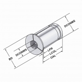 Redukční pouzdro pro hydroupínače 12/4mm utěsněné
