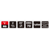 TK stopková fréza kopírovací do 70HRC V70B0406, pr. 4mm, R2