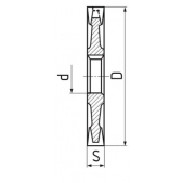 Fréza kotoučová jemnozubá, typ H, HSSCo8, DIN 885A F730278 125x12x32