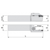 Zapichovací nůž čelní - pravý 4mm, AAKT-IG-R-2525-pr. 40-60mm-4-T25