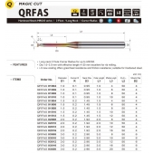 TK stopková fréza toroidní s dlouhým krkem QRFAS03008, 3 x 3, R 0,2