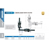 ACCUD 156-001-11 digitální měřítko pro měření ozubených kol M1-25mm ( 0.01mm/0.0005