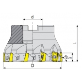 Fréza nástrčná čelní 90° AFM90-XO12-D080-A27-Z10-H