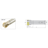 Fréza stopková čelní AEM90-AP0903-D12-C16-L080-Z01-H