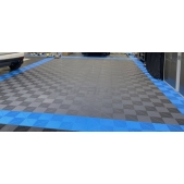 Plastová podlahová dlaždice - rohož 40x40cm ( BLUE )