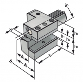 Axialní držák C1-30x20 - pravý, DIN 69880, (ISO 10889)