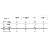 TK stopková fréza standardní s prodlouženou upínací částí SELA0606, 6x15mm