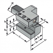 Axialní držák C2-16x12 - levý, DIN 69880, (ISO 10889)