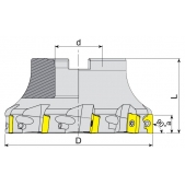 Fréza nástrčná čelní 90° AFM90-R390.18-D100-A32-Z07-H