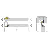 Upichovací nůž vnější SWISS AKKO ADKT-TD-R-1212-2-T12-K-S