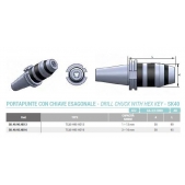 Přesné CNC vrtací sklíčidlo SK40 (AD) H90 HD13 rozsah 1-13mm