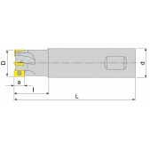 Stopková fréza čelní AEM90-XC13-D20-W20-L150-Z02