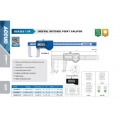 ACCUD 134-012-12 digitální posuvné měřítko pro vnější drážky 300mm/12