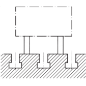 Rovnoběžné dorazy AMF 37 5500 - 14mm/100x50mm