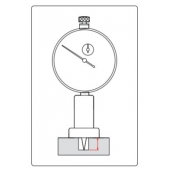 ACCUD 295-010-12 Mechanický hloubkoměr 0-10mm s kruhovou základnou 25mm ( 0.01mm )