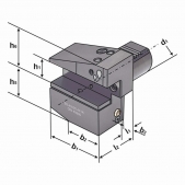Radiální držák B3-30x20x40 - pravý, krátký, s chlazením DIN 69880, (ISO 10889)