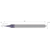 TK stopková fréza kopírovací MICRO BM0064, 0,6x1,2mm, R0,3