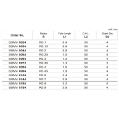 TK stopková fréza kopírovací MICRO SBMV0074, 0,7x1,4mm, R0,35