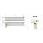 Soustružnický držák VBD SCACL 1212 K09-S