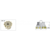 Fréza nástrčná čelní 90° AFM90-XO12-D040-A16-Z05-H