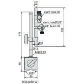 ACCUD 281-060-01 magnetický stojánek 176mm s jemným nastavením ( 60kgf  )