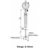ACCUD 251-010-11 dutinoměr s číselníkovým úchylkoměrem pro malé díry / 6-10mm / 0.01mm