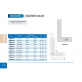 ACCUD 850-018-02 strojní úhelník(ekonomický typ) 450x250mm ( DIN875 třída 2 )