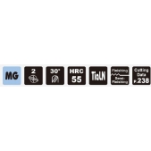TK stopková fréza kopírovací BA0506, 5x10mm, R2,5
