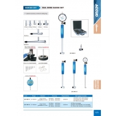 ACCUD 251-046-11 dutinoměr s číselníkovým úchylkoměrem SET, 2ks / 35-160mm / 0.01mm