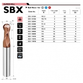 TK stopková fréza kopírovací SBX1010, 10x20 mm, R5