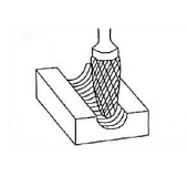F0613 Technická fréza tvrdokovová FORM-TECH, stromečková s rádiusem