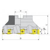 Fréza nástrčná čelní 90° AFM90-LN15Z-D125-B40-Z08