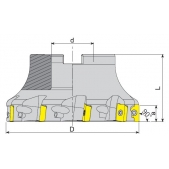 Fréza nástrčná čelní 90° AFM90-AP10-D050-A22-Z06-H