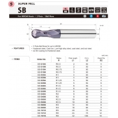 TK stopková fréza kopírovací SB0406, 4x8mm,R2